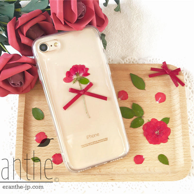花束 誕生日 記念日のお祝い 押し花 ドライフラワー スマホケース ケース エランテ