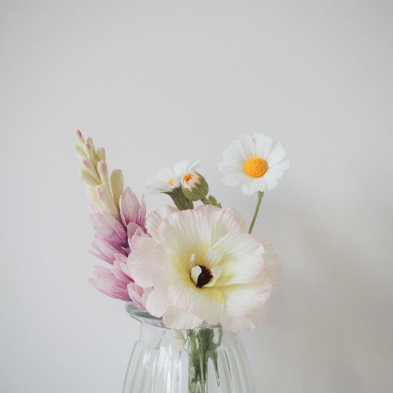 イキシアの花束 Flower And Art ペーパーフラワー専門店