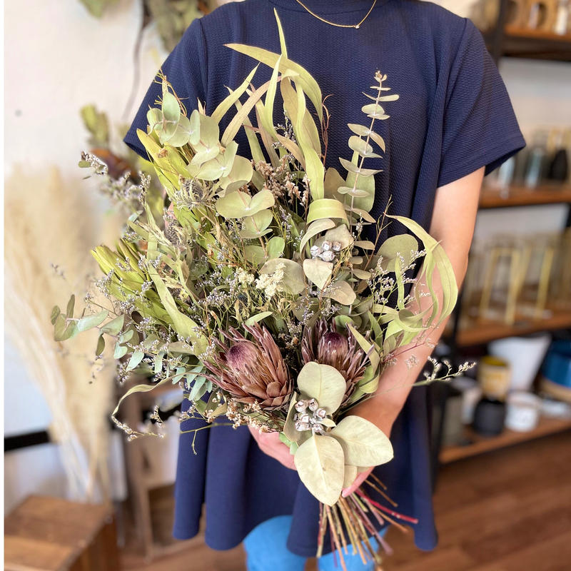 ドライフラワー花束 L ナチュラル系 Flowershop Kaika