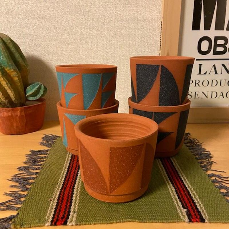 kat&roger 幾何学模様 プランター キャット＆ロジャー Kat&Roger