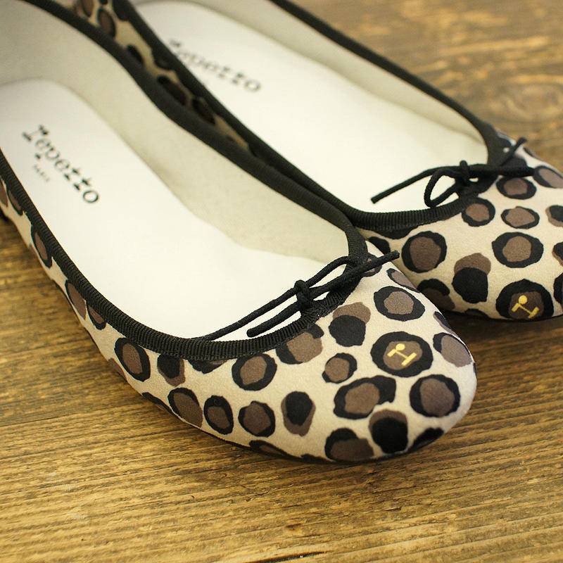 repetto レオパード柄 バレエシューズ