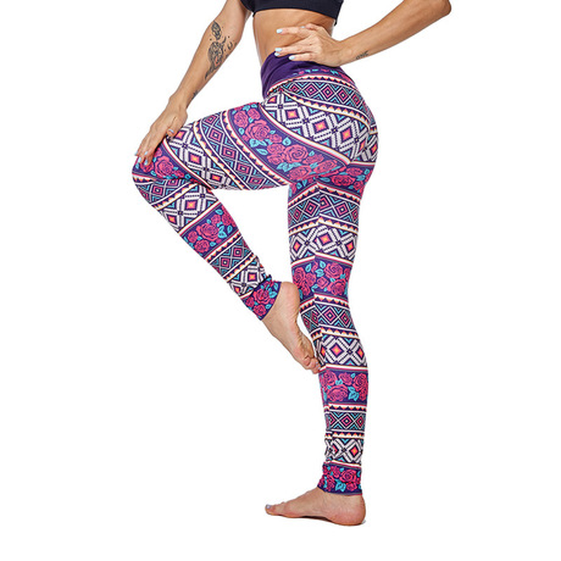 バラ柄ヨガレギンス K6606 | 1Co Activewear+Intimate App... バラ柄ヨガレギンス K6606 | 1Co Activewear+Intimate App...