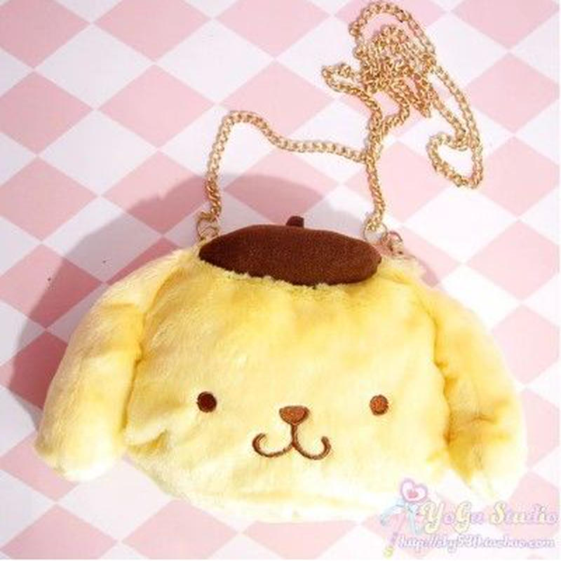 1color 海外ブランド 人気 オシャレ 可愛い ポムポムプリン ぬいぐるみ ポシェット