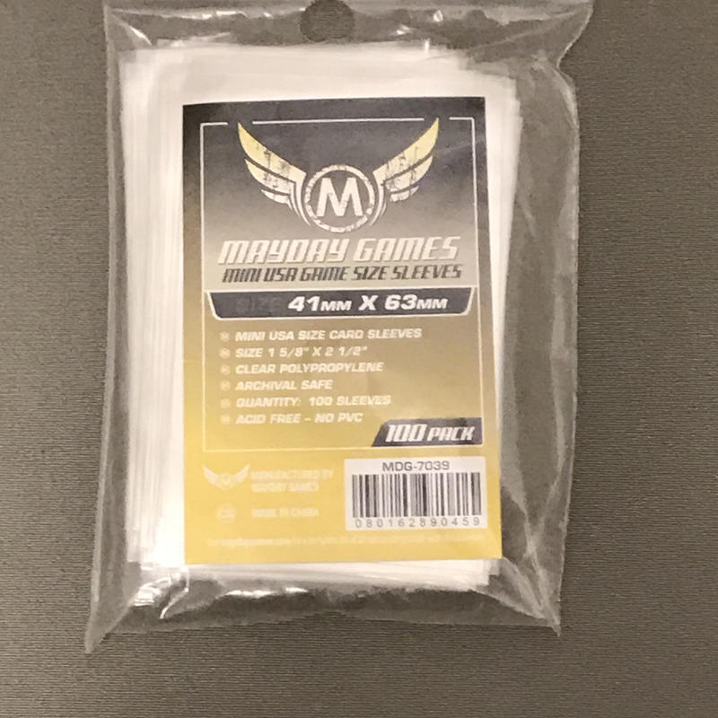 Mayday 41mm X 63mm カードスリーブ ミニusaサイズ １００枚入り