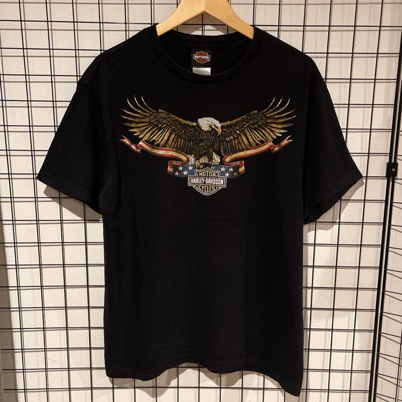 HARLEY-DAVIDSON ハーレー・ダビッドソン Tシャツ ブラック 両面