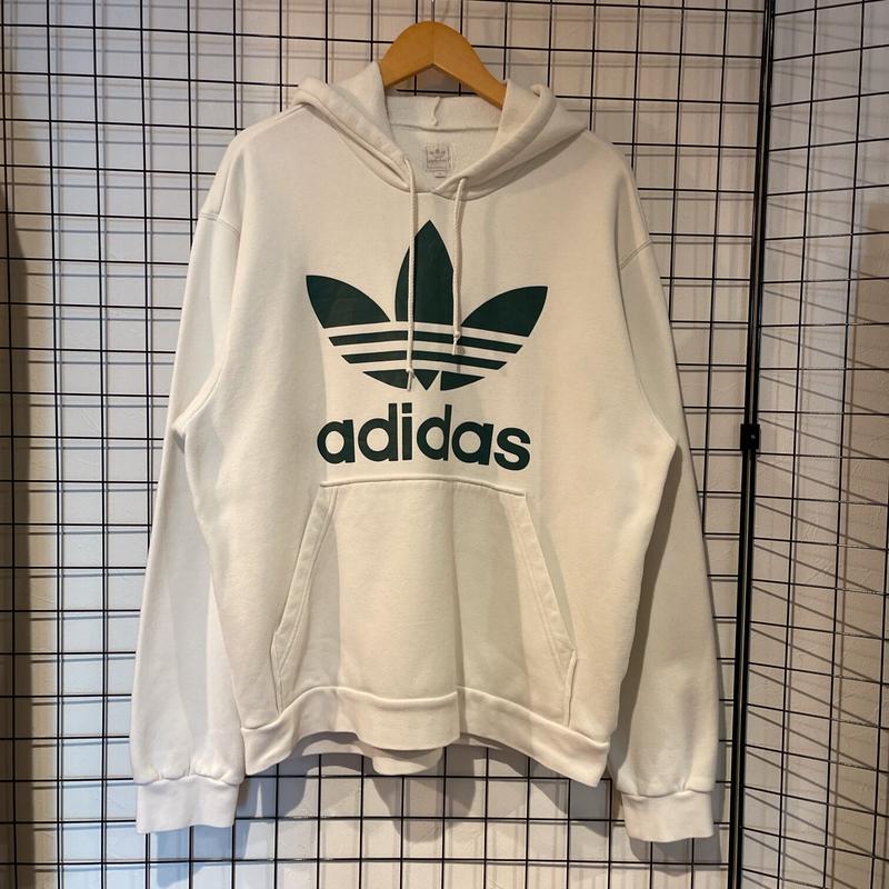 00 S Adidas アディダス 80s復刻 デカロゴ フーディー パーカー サイズxl
