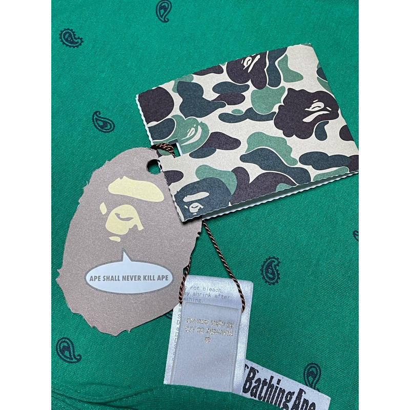 ☆タグ付き新古品☆ MADE IN JAPAN製 A Bathing Ape ペイズリー柄コッ 買いファッション アベイシングエイプ★新品★タグ付き★Mサイズ★限定品 デニム/ジーンズ