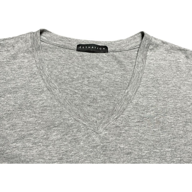 Made In Japan製 Estnation Vネックtシャツ グレー Lサイズ Ul