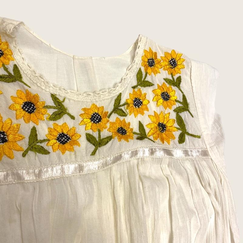 Used ひまわり刺繍ワンピース Garden730