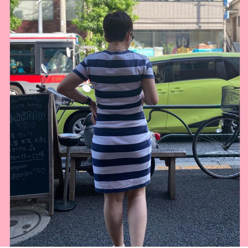 Used Saint James ボーダーワンピース Garden730 Used Saint James ボーダーワンピース Garden730