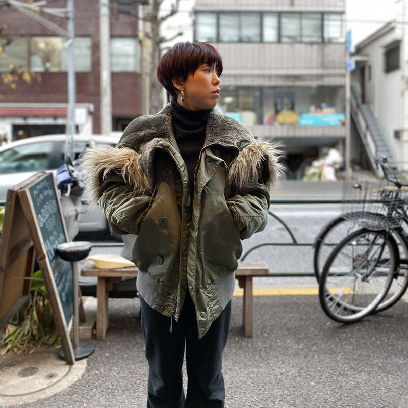 Used Old N 2b Jkt Made In Usa Olive Garde