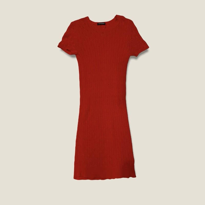 Used アメアパ Redニットワンピ Garden730