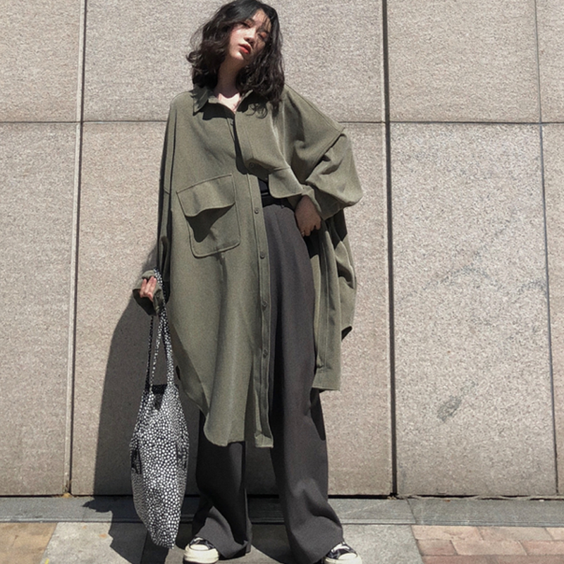 メンズライクオーバーサイズガウン シャツワンピース Gardeniahappiness ガ