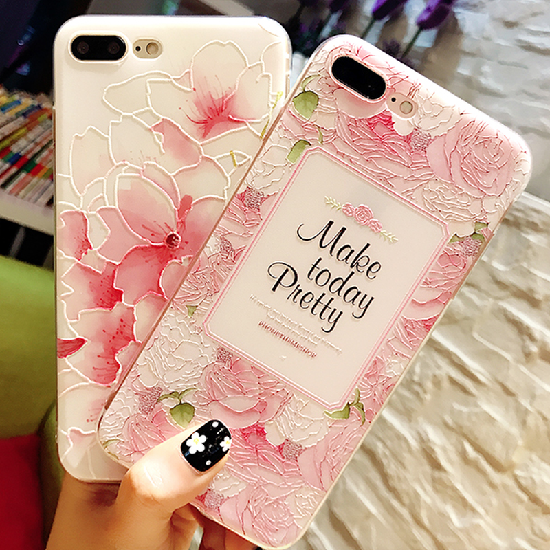 在庫あり バラor桜 ピンクシリコンiphoneケース Gardeniahappines