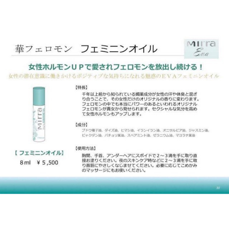 Evaフェミニンオイル 8ml ロールオン Garden Of Eden