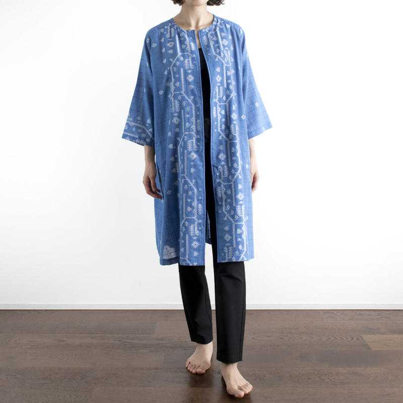 幅広type 新品 R\u0026D.M.Co- KHADI COTTON GATHER SMOCK - 通販