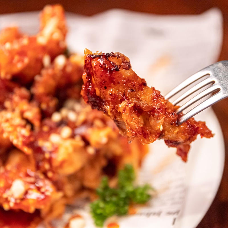 激辛ヤンニョムチキン Nest Chicken 激辛グルメ祭り ガーリック チーズパラダイ