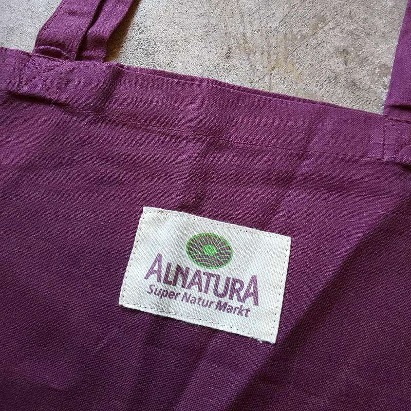 ドイツ Alnatura エコバッグ パープル Gemisch