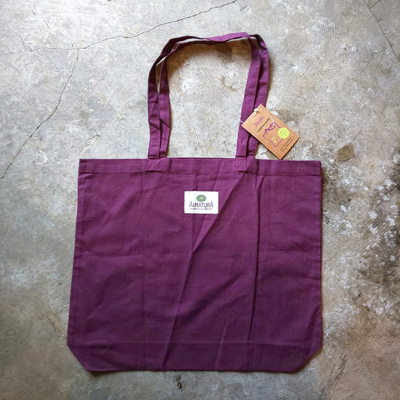 ドイツ Alnatura エコバッグ パープル Gemisch