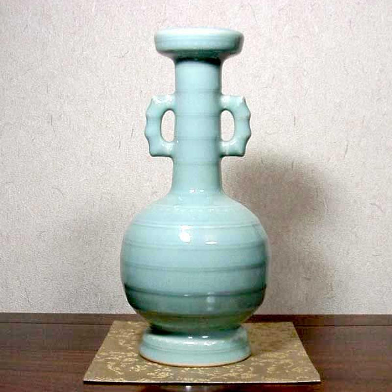 寒六窯 平野敏三 作 花入 無傷 共箱 保証。 【公式通販】