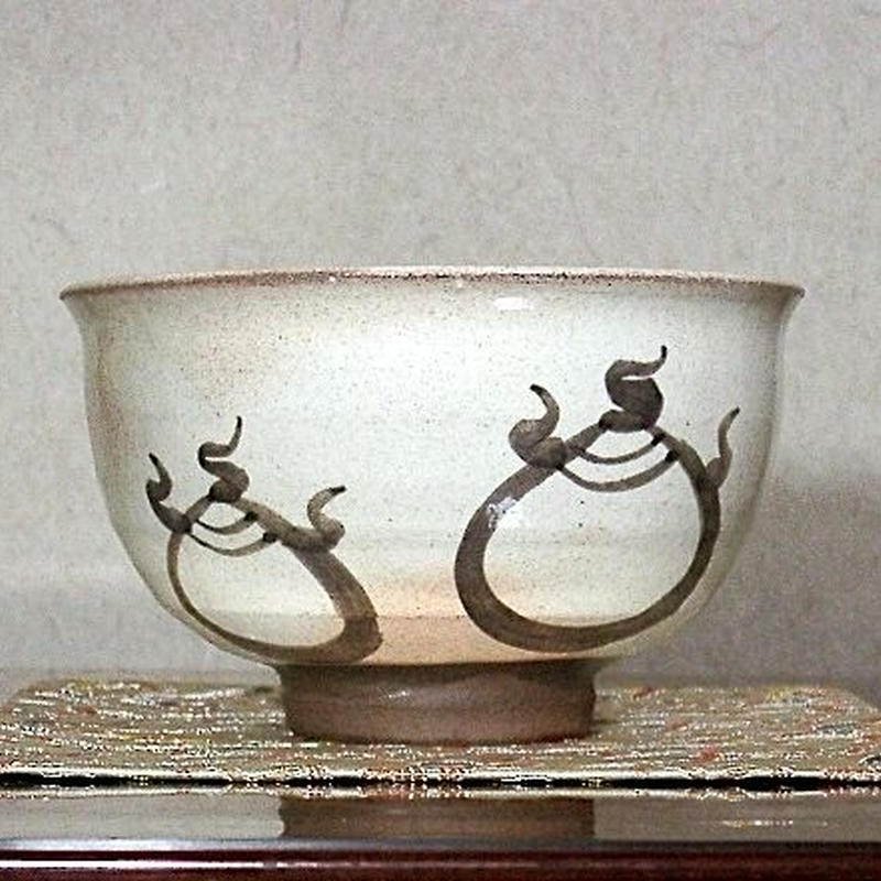 武雄唐津の伝統 唐津焼銘窯 汲古窯 峰松義人作 朝鮮唐津 花入。