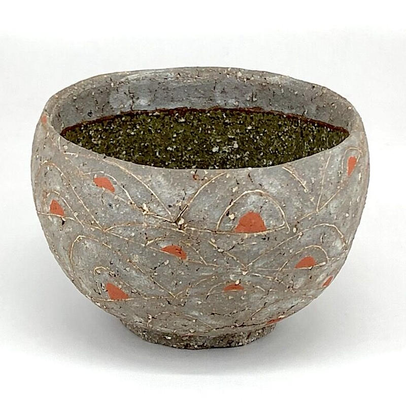 夜寒焼 辻鉦二郎 作 茶碗 共箱 時代物 保証。