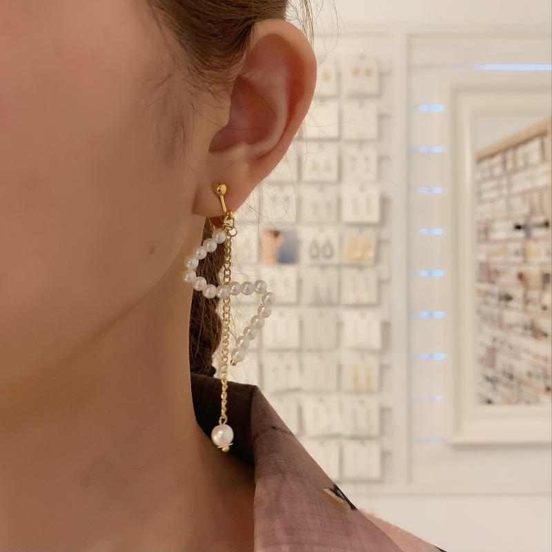 パールチェーン ピアス イヤリング Global Good Gift