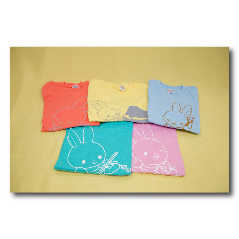 弦うさぎイラストtシャツ 子どもサイズ ズーラシアンブラスショップ