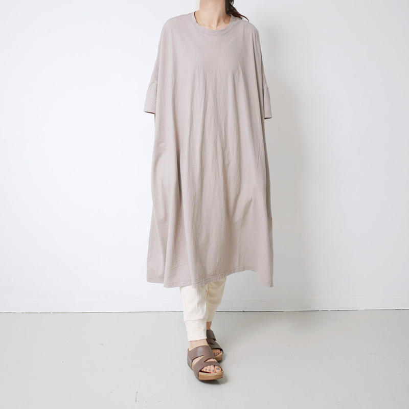 Universal Tissu ユニヴァーサルティシュ ビヨンド強撚天竺ワイドロングワンピース