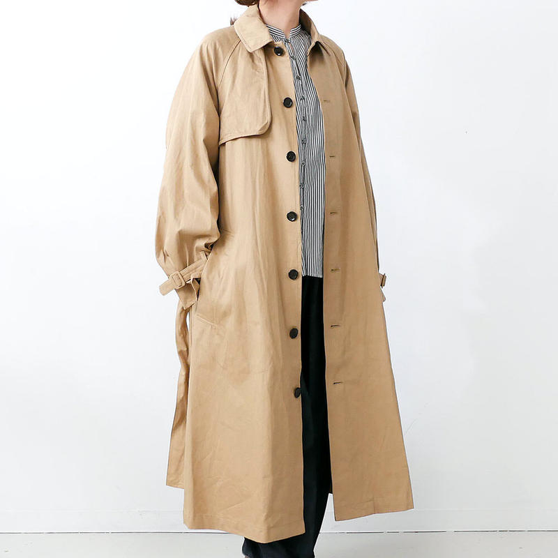 人気第6位 【NEHERA】BLACK COTTON NEHERAトレンチコート TWILL ネヘラ