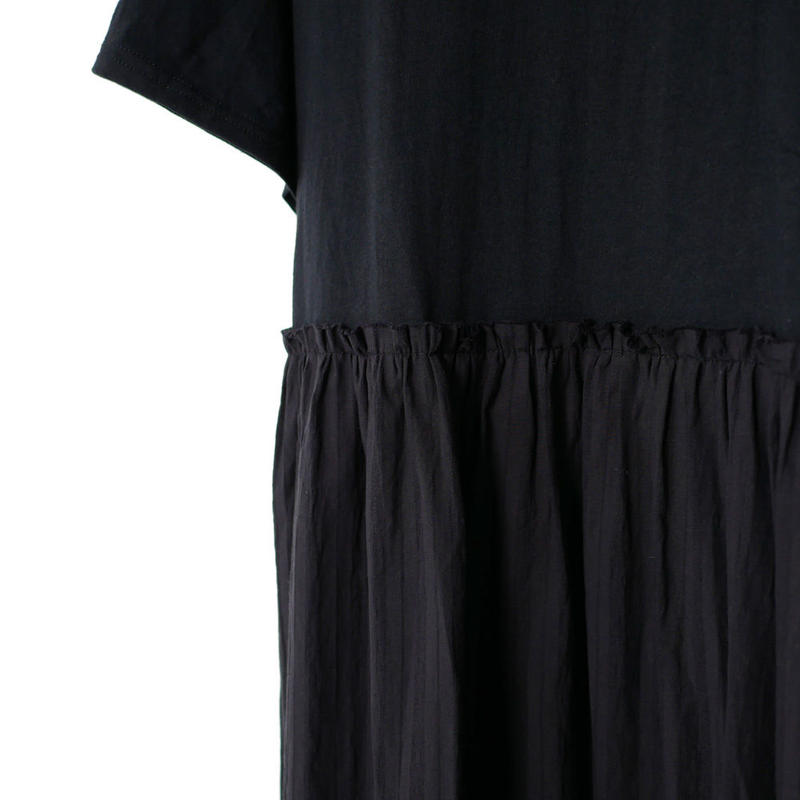 Dahl Ia ダリア リメイクウエスト切替えギャザーワンピース ブラック Hd 8