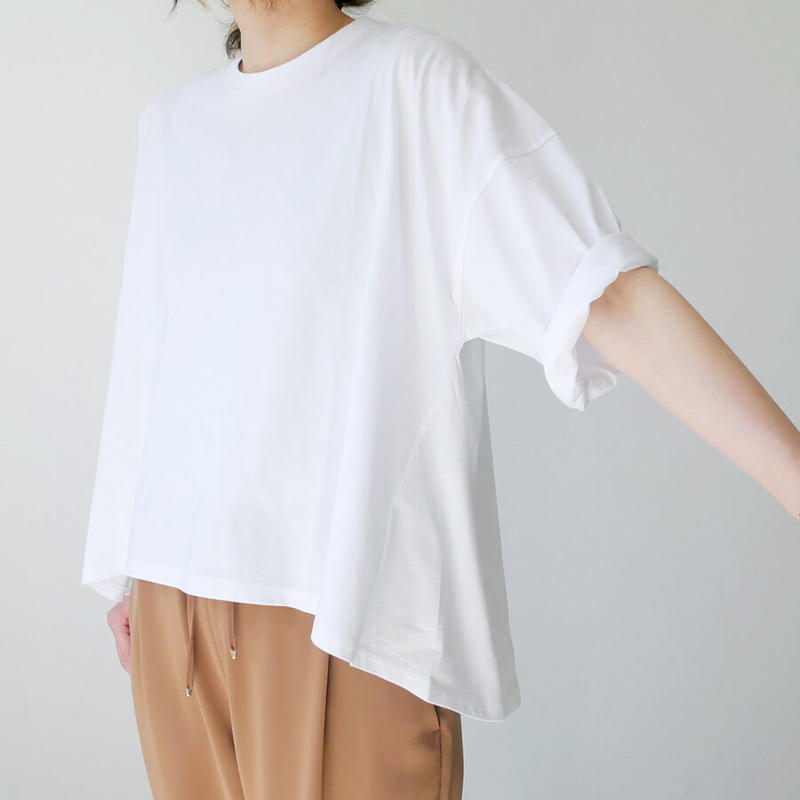 激安通信販売 SACRA 日本製 コットン100% ワイドオーバーブラウス