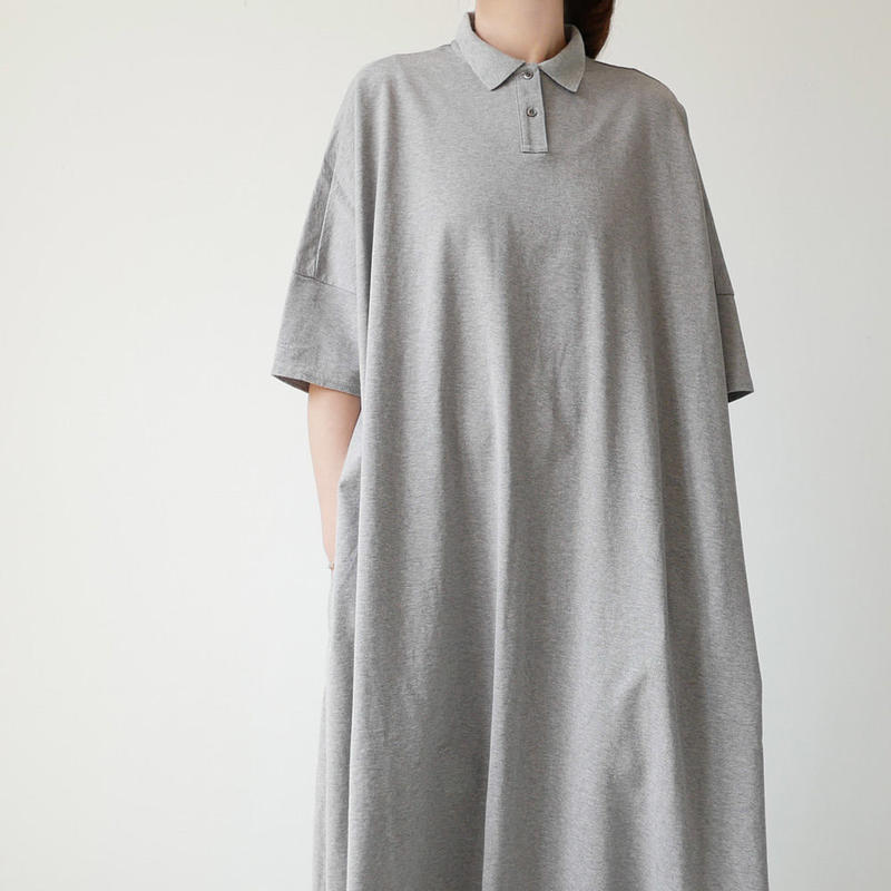 Universal Tissu ユニヴァーサルティシュ ジャージbigポロ半袖ワンピース