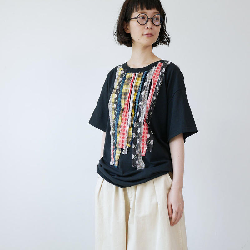 Dahl Ia ダリア デコレーション リメイクtシャツ Hd 100 ブラック Go