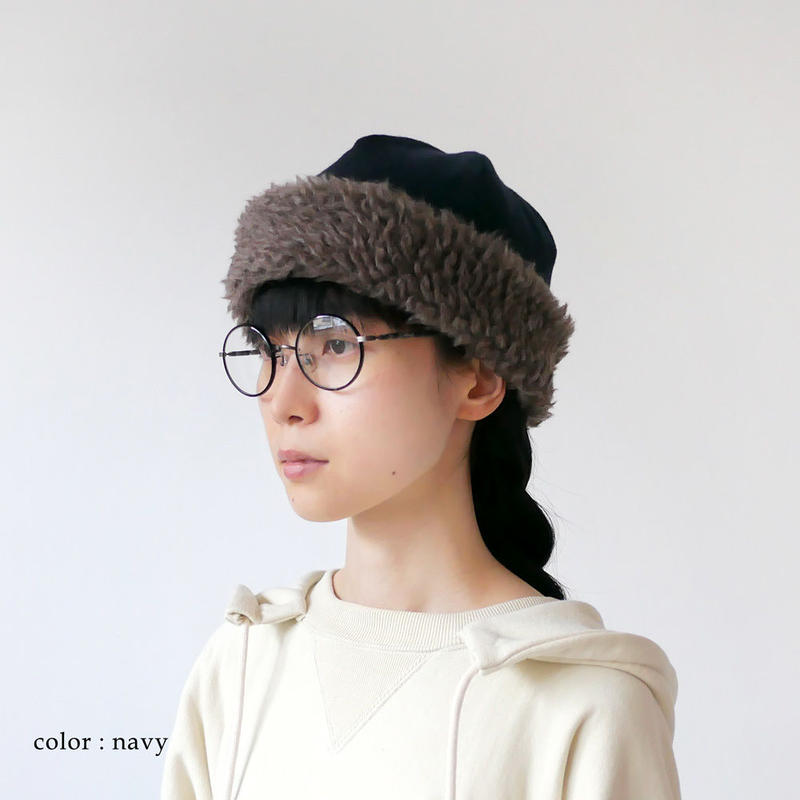 mature ha.|マチュアーハ |hood cap|ボアキャップ|MAW21-05 | G セールショップ マチュアーハ ボアフードキャップ ニットキャップ/ビーニー