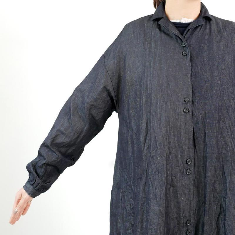 G Glam グラム ライトデニムシャツワンピース Indigo G 015 Gouac