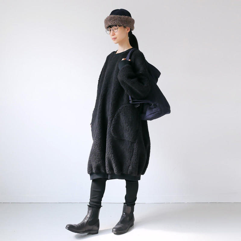 HARVESTY| ハーベスティ | EGG DRESS|エッグワンピース ボアフリース