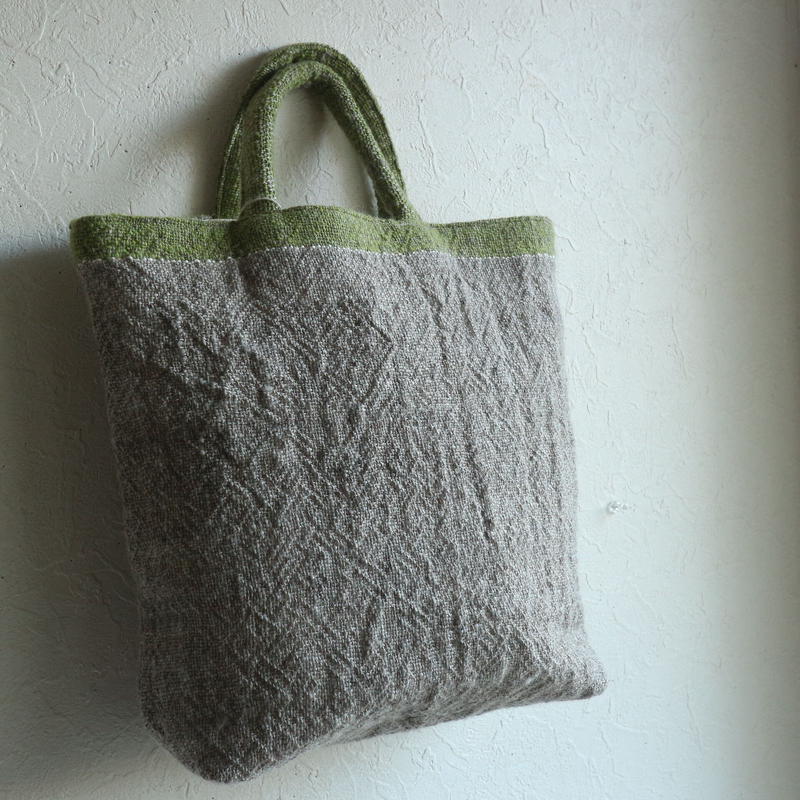クウプノオト✨松下香葉子さん ハンドメイド 手織り リネン 手提げ  