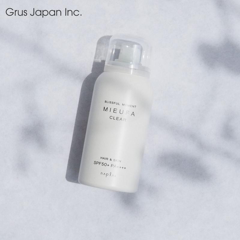 お得な1ヶ月セット ミーファ クリア無香料 日焼け止めスプレー 80g 3本セット