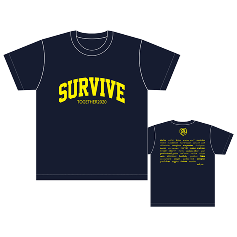 Survive Tシャツ ネイビー Rap Online Shop