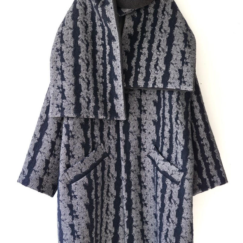 Sneeuw フロッタージュjqマフラーコート ネイビー メンズサイズ Gumee