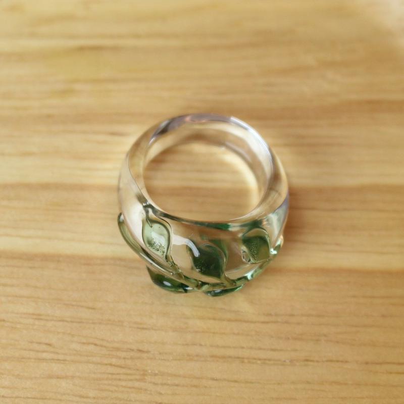 Guridrops 透明の葉っぱリング ぐり工房 Online Shop