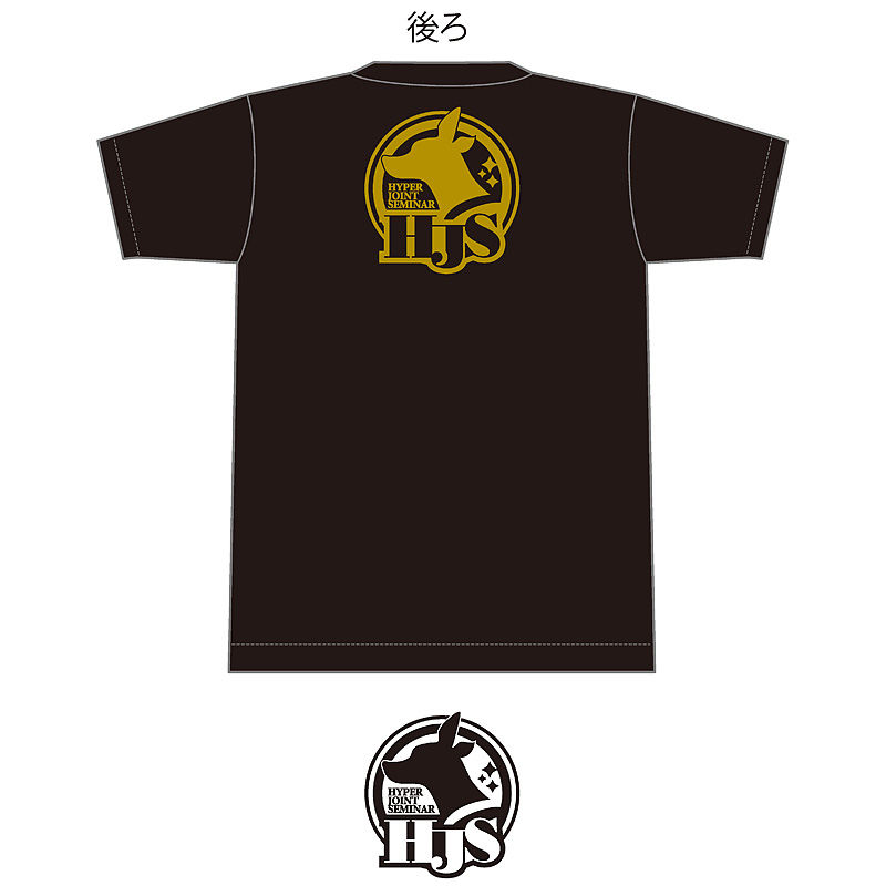 Hjsオリジナルスクラブ Hjsロゴ ブラック ゴールドプリント Hjs Store