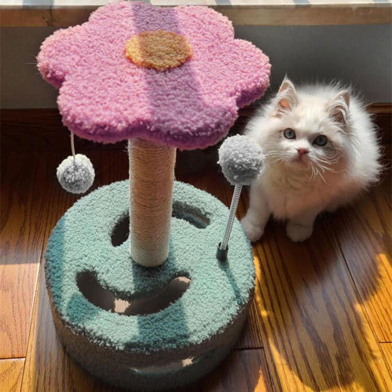 キャットタワーミニ フラワー 猫のおもちゃ屋さん はちわれにゃんこ