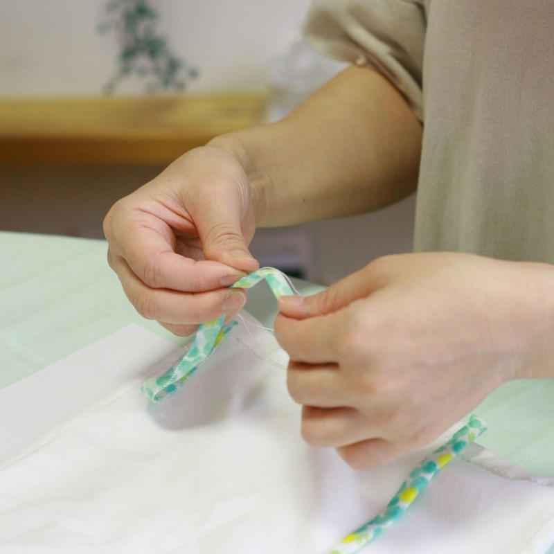 ココロウキウキ ベビー肌着手作りキット 40ｃｍ ハハのモノづくり