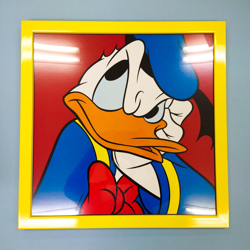 ディズニー ドナルドダックスクエアポスター額装品 白秀堂 Select Shop By三代目