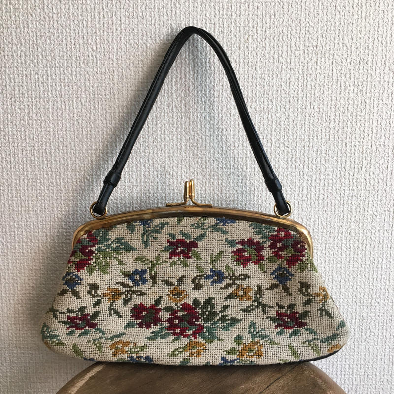 ヴィンテージエンブロイダリーバッグ Hana Antiques Tokyo