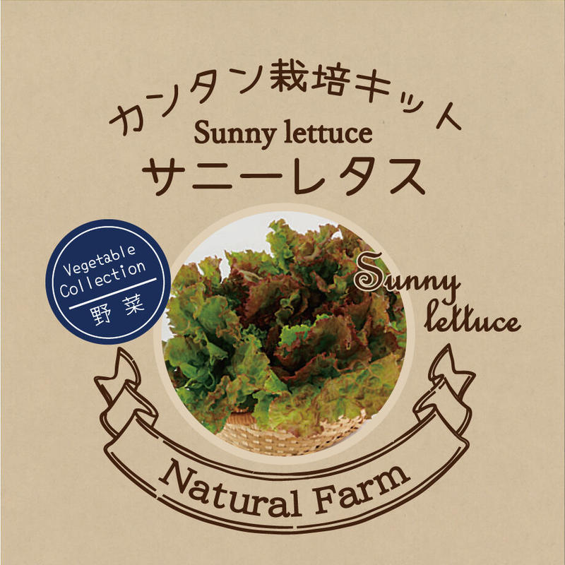 Natural Farm カンタン栽培キット サニーレタス 栽培セット 花さんぽ 種子