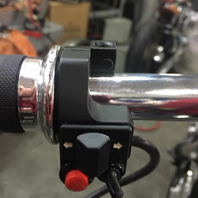 カスタムバイク用 グローブでも使いやすい小さな 集中スイッチボックス Japan Dra
