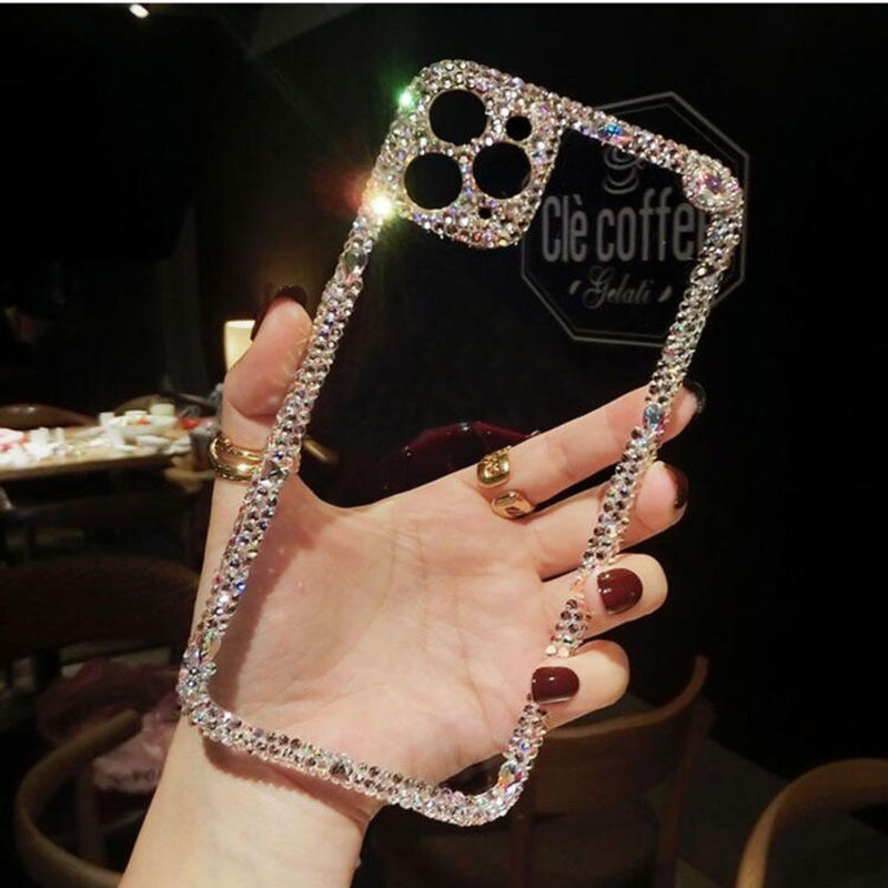 N221 デコレーションiphoneケース キラキラ クリア ハンドメイド Harecase